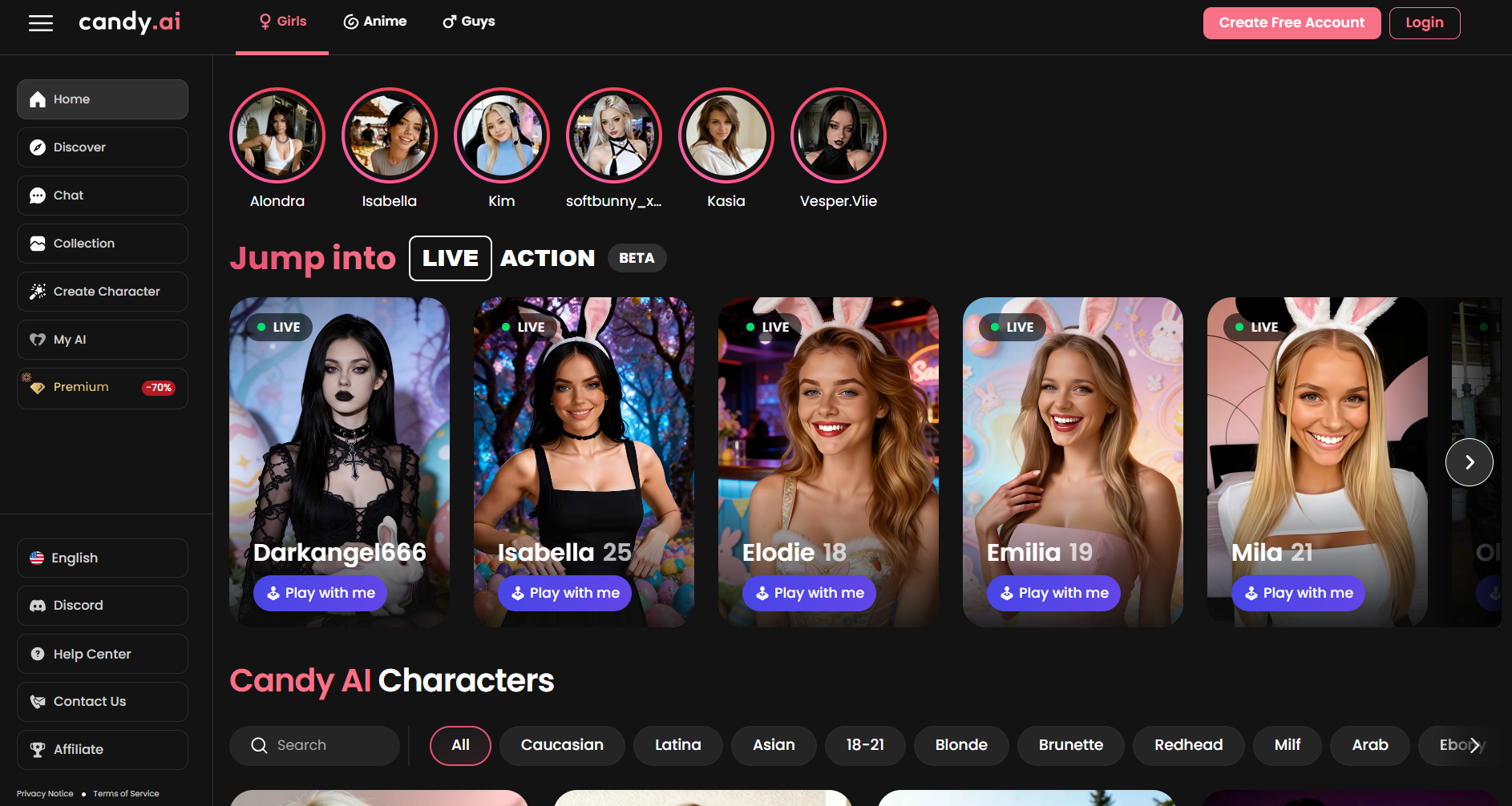 Candy AI Review: Features, Pricing, Live Action & Who It Suits screenshot